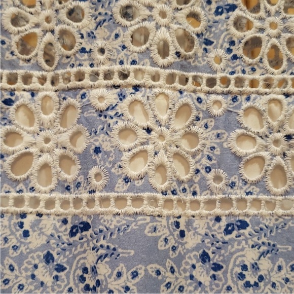 Karina Grimaldi Romper Blue and White - Picture 4 of 6